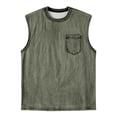 thumbnail image 5 of Workout Tank Tops for Men Summer Crewneck Loose Fit Sleeveless Muscle Shirts Vintage Washed Tshirts, 5 of 5