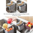 thumbnail image 5 of Kitchen Sink Drain Basket, Retractable Sink Food Catcher Multifunction Sink Strainer Basket, Foldable Corner Sink Strainer for Filter Kitchen Waste and Wash Vegetables Fruits (Pink), 5 of 5