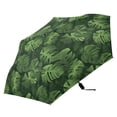 thumbnail image 4 of 3d Monstera Leaves Compact Sun Umbrella Windproof Travel Umbrellas for Rain Strong Portable UV Protection, 4 of 8