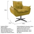 thumbnail image 5 of Sillón Odette B base de metal - Amarillo WEIK Odette, 5 of 5
