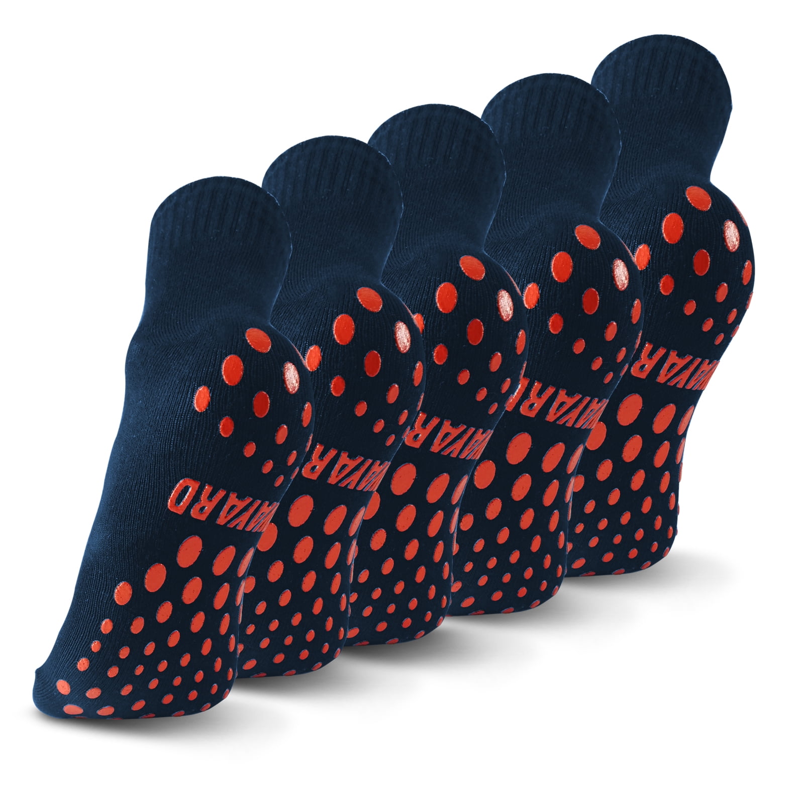 NOVAYARD 5 Pairs Non Slip Socks Hospital Non Skid Sticky Grip Socks