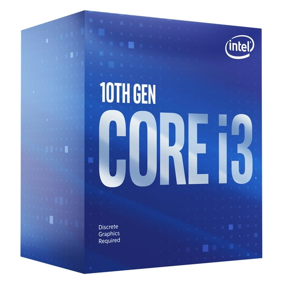 Intel Core i3-10100F Desktop Processor (CPU) - 4 cores & 8 threads- Up to 4.30 GHz Overclocking Speed - Socket LGA-1200 - 6MB Intel Smart Cache - Intel Optane Memory supported