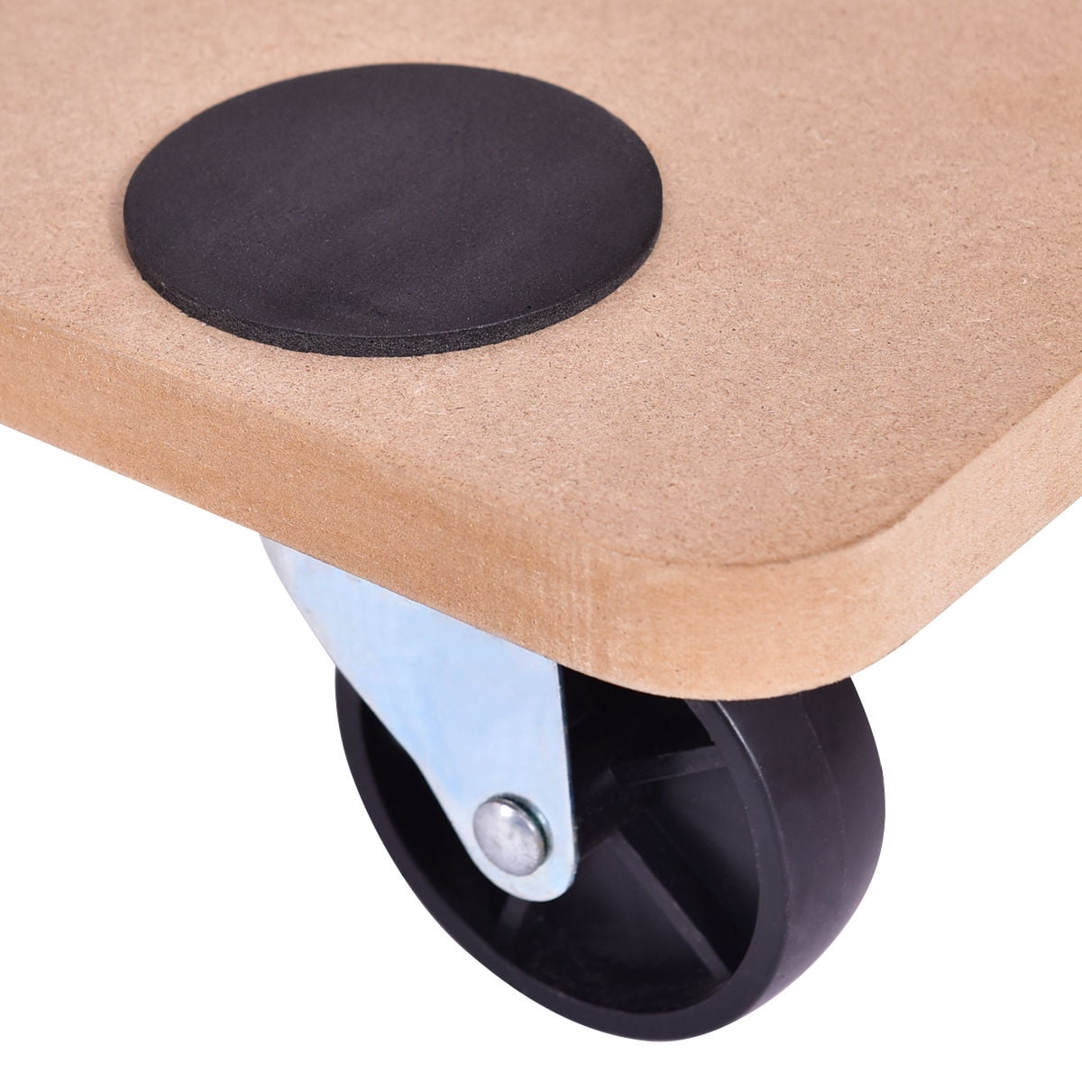 Gymax 440lbs Platform Dolly Rectangle Wood Utility Cart Wheeled Walmart Canada