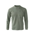 thumbnail image 3 of Plebaso Men's Long Sleeve Quick Dry Tshirts with Zipper Pocket Lightweight Athletic Tees for Running, 3 of 7