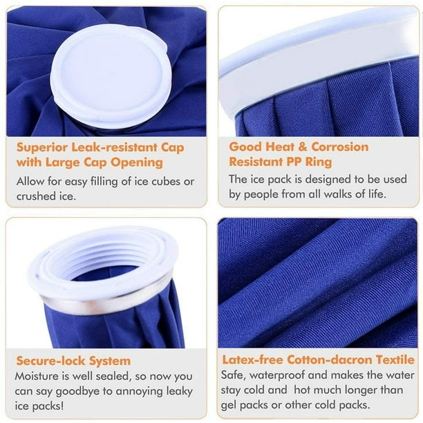 Reusable Ice Bag Hot Water Bag for Injuries Hot Cold Therapy