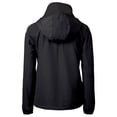 thumbnail image 3 of Women's Cutter & Buck  Black Washington Nationals City Connect Charter Eco Recycled Half-Zip Anorak Jacket, 3 of 3