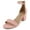 Coral Nb, variant on Shoes Women Low Chunky Block Heel Sandals Open Toe Ankle Strap WEEKEND-S Light Green Mint Nubuck Suede 8