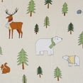thumbnail image 6 of Great Bay Home Flannel Holiday Printed Sheet Set (Full, Wildlife), 6 of 7