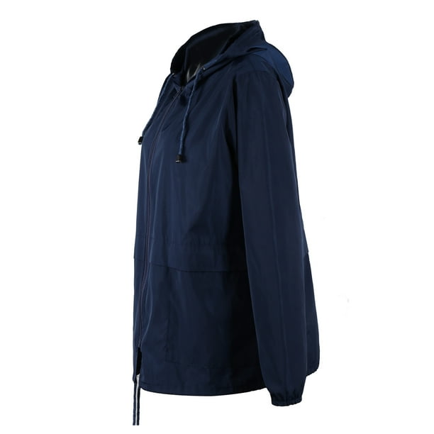 Women Fashion Waterproof Jacket Rain Coat Ladies Hooded