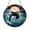 Acrylic 3.5 Inch, variant on Night ocean orca suncatcher, powerful stained style lightning panel for coastal home decoration