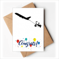 thumbnail image 1 of Balloon Aircraft Boy Car Connection Wedding Cards Congratulations Greeting Envelopes, 1 of 3