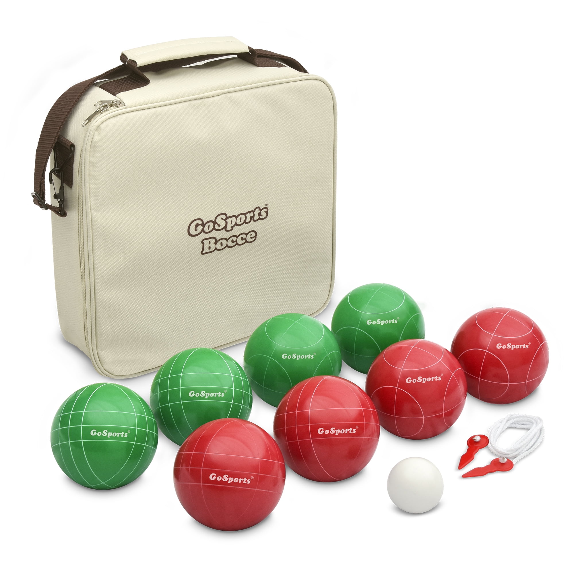 Bocce Ball Game Set Steel Carrying Bag Home Outdoor Recreation Games 8 Balls 