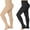 Black+Beige, variant on MARTINE MALL 2 Pairs Black L Size 20-30 mmHg Compression Pantyhose Medical Footless Compression Stockings for Women,Pregnant, Teacher, Doctor