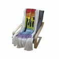 thumbnail image 4 of Pride Soft Flannel Fleece Throw Blanket, Watercolor Artwork with Rainbow Brush Strokes of Gay Pride Hand Writing Print, Cozy Plush for Indoor and Outdoor Use, 70" x 90", Multicolor, by Ambesonne, 4 of 6