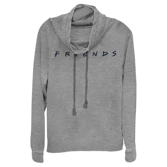 Junior's Friends Classic Logo  Cowl Neck Sweatshirt