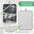 thumbnail image 6 of Yayeee Pot Holders Kitchen Heat Resistant with Pocket 7"x9.8" Cotton Oven Cooking Hot Pads, Space Earth, 6 of 7