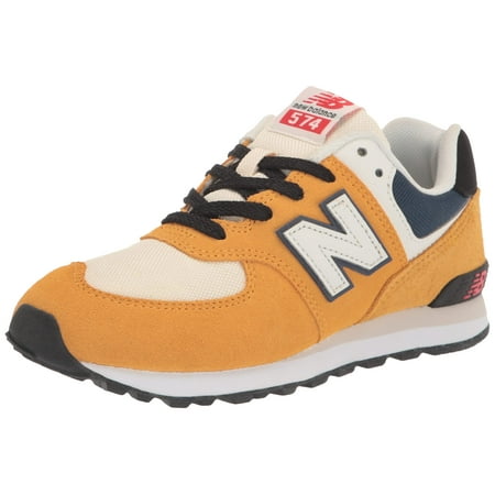 New Balance Boy's 574 V1 Lace-Up Sneaker, Golden Hour/Macadamia Nut, 11 ...