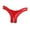 Red, variant on Womens Thong Underwear Micro Thongs for Women String Thong Bowknot Beads Panties One Size