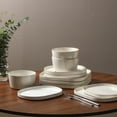 thumbnail image 2 of Stone Lain Cairo 12-Piece Dinnerware Set Stoneware, Service for 4, White, 2 of 6