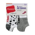thumbnail image 2 of Hanes Originals Women's No Show Socks, Moisture Wicking, 6-Pair Pack, 2 of 6