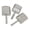 3 piece set, variant on 2mm Thick Sand Sifting Shovel Sifter Dipper Ideal For Family Beach Activities
