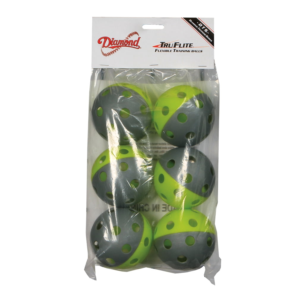 (6 pack) Diamond TruFlite Training Ball Softballs