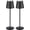 2pBlack, variant on Cordless Table Lamp  Desk Lamp,5000mAh  Touch Night Light Lamp, Minimalist Design for Restaurant//Bars/Outdoor Party/Camping/Coffee Shop(Black)