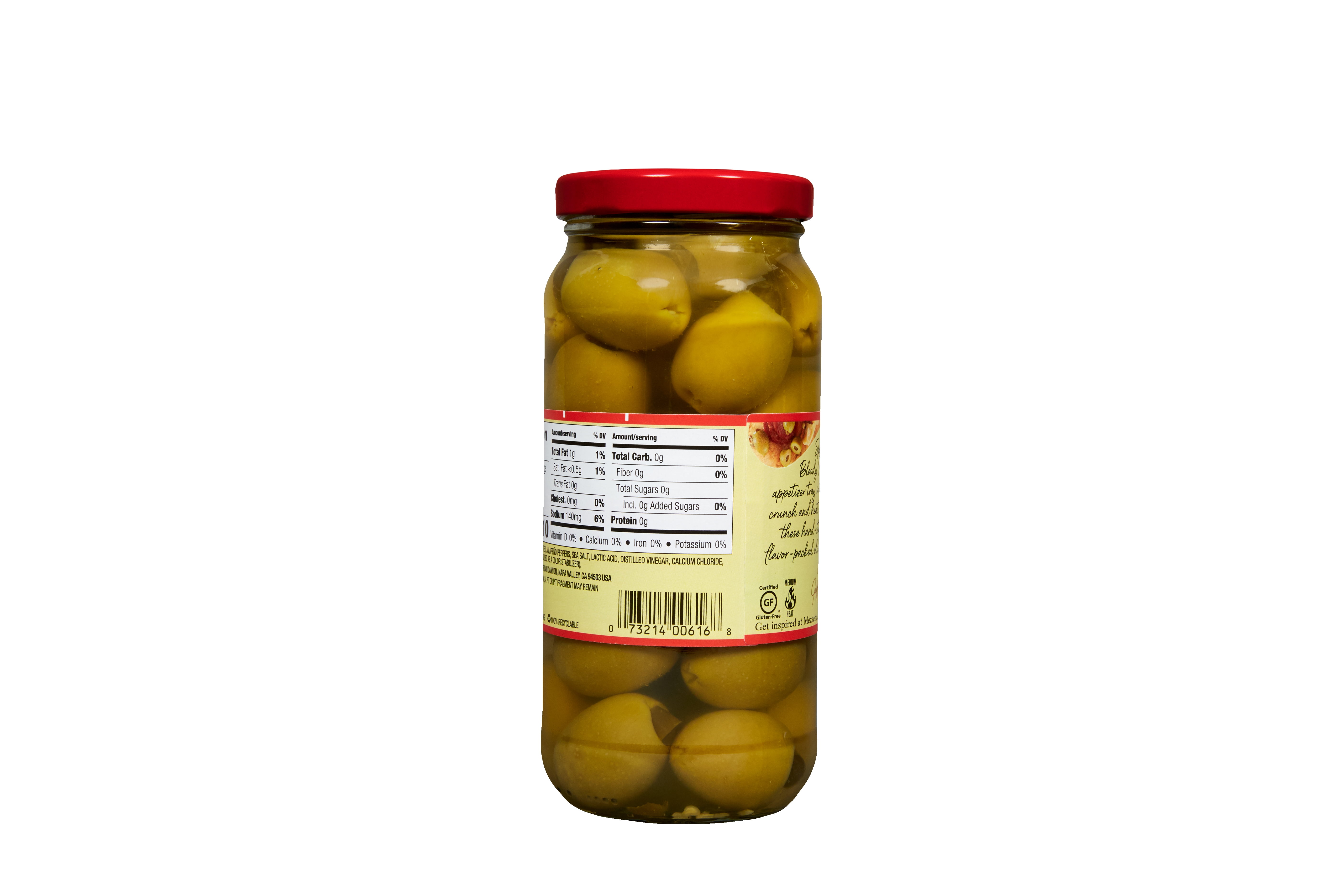 (2 pack) Mezzetta Jalapeno Stuffed Olives, 10.0 OZ