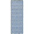 thumbnail image 3 of SAFAVIEH Dhurries Valentina Geometric Area Rug, Navy/Ivory, 5' x 8', 3 of 10
