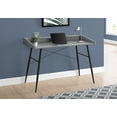 thumbnail image 5 of Computer Desk, Home Office, Laptop, Storage Shelves, 48"l, Work, Grey Laminate, Black Metal, Contemporary, Modern, 5 of 5