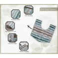 thumbnail image 6 of Luxury Toilet Rugs U-Shaped 20x20, Extra Soft and Absorbent Microfiber Bathroom Rugs, Non-Slip Plush Shaggy Bath Mat, Machine Wash Dry, Contour Bathroom Mats for Toilet Base, Turquoise, 6 of 9