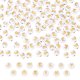thumbnail image 1 of Perlas del alfabeto, 100 piezas de perlas de letras doradas de acrílico para hacer pulseras de amistad y joyería, 4x7mm, letra E, 1 of 6