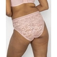 thumbnail image 2 of Curvy Couture No Show Lace High Cut Brief Panty, 2 of 5