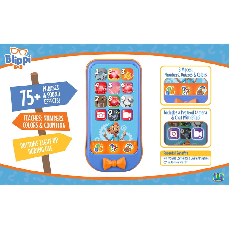 eKids Blippi Toy Phone Learning Games & Activities photo 6