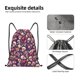 thumbnail image 4 of Fotbe music Skull record Guitar Bolsa Mochila con Cordón Estampada, Bolsa de Gimnasio Deportiva, Bolsa Cinch, Bolsa con Cordón para Hombres y Mujeres-Small, 4 of 6