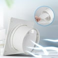 DAMIFU Toilet Extractor Fan Powerful Air Vent Wall Mounted Fans For