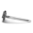 thumbnail image 2 of Stackable Expressions Sterling Silver & Black-plated  Diamond Butterfly Ring, 2 of 6