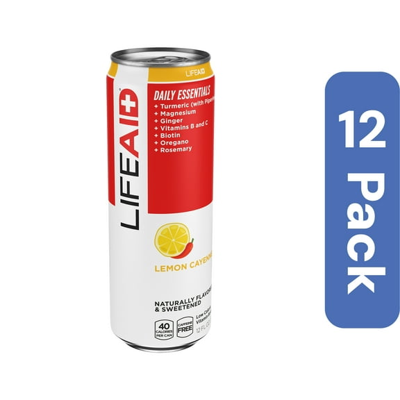 LifeAID Beverage Daily Lemon Lime 12 fl oz (Pack Of 12)
