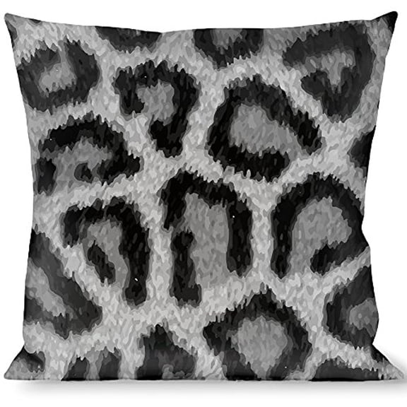 Buckle-Down Throw Pillow - Leopard White