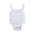 thumbnail image 5 of Bébé bébé Filles Licol Romper Solide Camisole Sans Manches Bodysuits une Pièce, 5 of 5