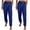 Blue, variant on Mrat 2 Pack Baggy Sweatpants for Women Cinched Bottom Sweatpants Fall Winter Workout Joggers with Pockets Dress Pants Women S-127 Pink-a S