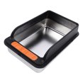 thumbnail image 1 of Large Stainless Steel High Sided Cat Litter Box with Pedal Filter for Multiple Cats Indoor, 1 of 7