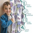 thumbnail image 3 of Pink Butterfly Flower Pattern Insulated Teens Curtains Set Of 2, Bedroom Essentials, Toddler Room Decor 42"x63", 3 of 5