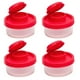 thumbnail image 1 of Mini saleros y pimenteros portátiles con tapa para viajes, campamentos y salidas, sellados, de color rojo, paquete de 4, 1 of 5