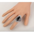 thumbnail image 3 of Stretch Rings for Women Fit Finger Size 6.5 to 9 Rhinestone Silk Scarf Holders, 3 of 5