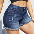 thumbnail image 4 of GZWYHT Jean Shorts Shorts for Women 2025 New Women's Denim Shorts Fashion Denim Shorts Running Shorts Lounge Pants Women BU2 XXL, 4 of 5