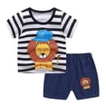 thumbnail image 1 of Nueva versión coreana, ropa para niños, trajes para niñas, traje de manga corta para niños, camiseta para bebés, pantalones cortos para niños, pijamas de algodón, ropa de 100cm Gao Jinjia LED, 1 of 2