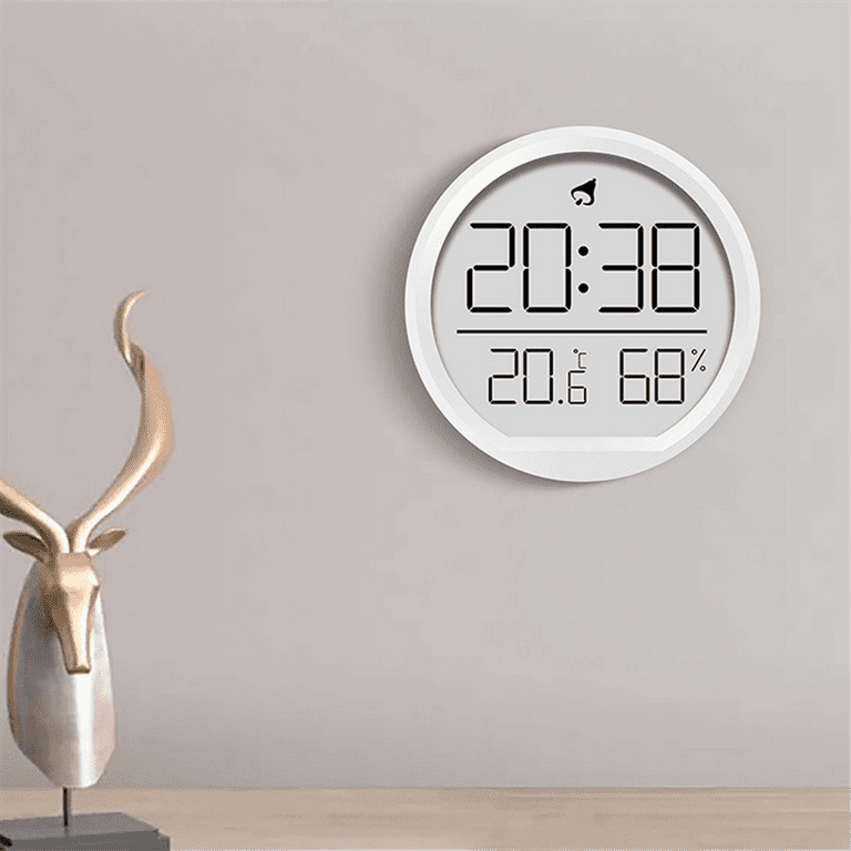 LED Digital Wall Clocks Temperature Humidity Date Display