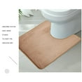 thumbnail image 3 of 3 Piece Bathroom Rugs Bath Mat Set, Velvet Memory Foam Bath Mats for Bathroom - Non-Slip, PVC Backing Bath Rugs, Washable - Dries Quickly, 3 of 6