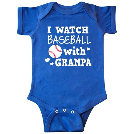 

Inktastic I Watch Baseball with My Grampa Gift Baby Boy or Baby Girl Bodysuit